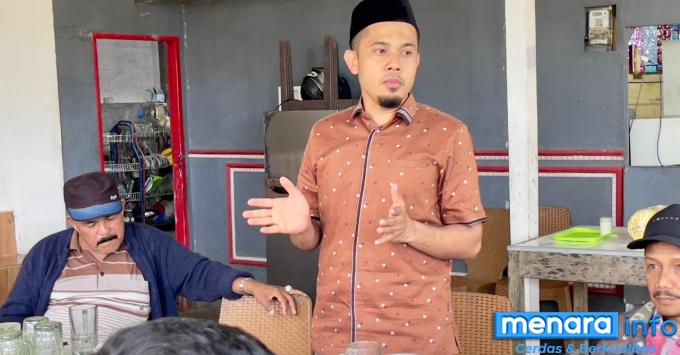 Ahlul Badrito Resha Bersilaturahmi Dengan Tim Pemenangan ABR Kecamatan Bukik Barisan