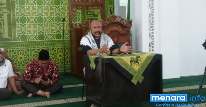 Aktivis Kemanusiaan di Gaza Bang Onim Sambangi Kota Bukittinggi