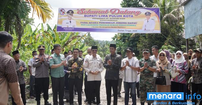 BAJUMPO Kapur IX, Bupati Resmikan Jorong Datau Hingga Deklarasi ODF di Sialang