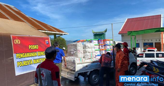 Bantuan Untuk Korban Bencana Banjir Lahar Dingin di Jorong Galuang Mulai Berdatangan