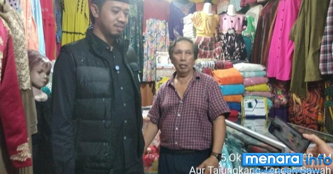 Blusukan Cawako Erman Safar  Jemput Aspirasi Pedagang Pasar Bawah