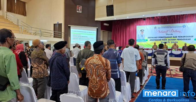 Bupati Safaruddin Buka Kegiatan Sosialisasi Kekerasan Pada Satuan Pendidikan