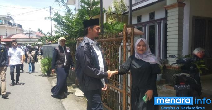 Cakada Erman Safar Kampanye Kunjungan ke Kelurahan Campago Ipuh Kecamatan MKS Bukittinggi