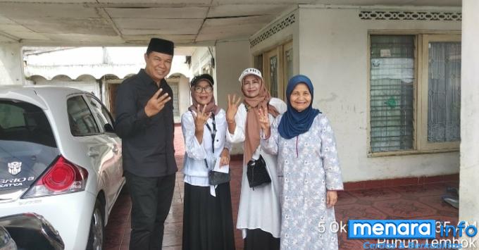 Calon Wakil Walikota  Bukittinggi Heldo Aura Blusukan ke Kelurahan Pintu Kabun.