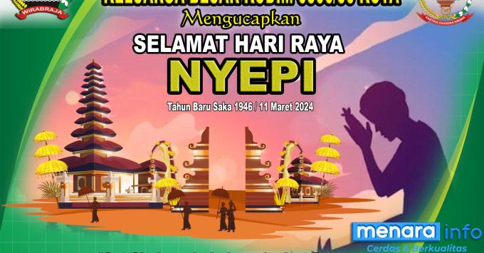 Dandim 0306/50 Kota Mengucapkan Selamat Hari Raya Nyepi Tahun Baru Caka 1946