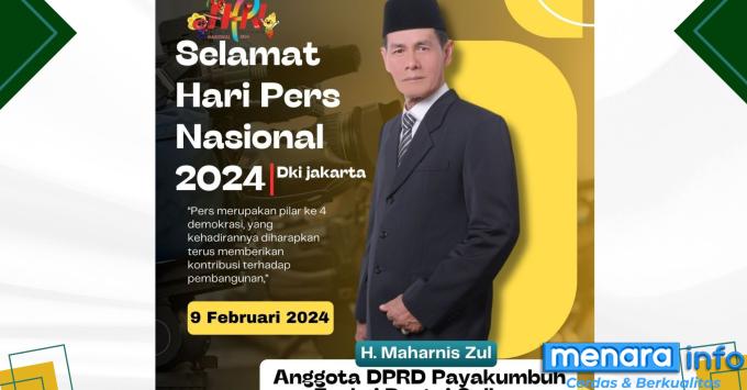 HPN 2024, H. Maharnis Zul Ajak Insan Pers Dorong Kemajuan Daerah