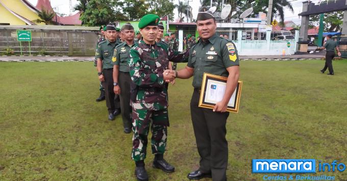 Kodim 0306/50 Kota Gelar Upacara Pelepasan Anggota Pindah Satuan