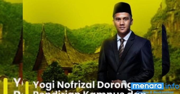 Limapuluh Kota Bisa Jadi Pusat Pertumbuhan Ekonomi Baru Sumbar, Yogi Nofrizal: Dirikan...