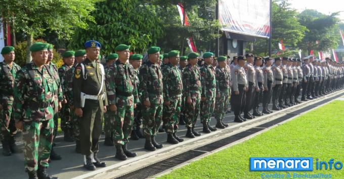 Personil Kodim 0306/50 Kota Ambil Bagian Dalam Apel Gelar Pasukan Operasi Patuh...