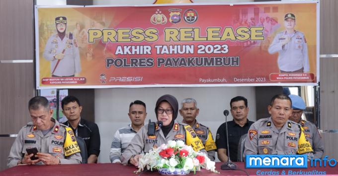 Polres Payakumbuh Gelar Press Release Akhir Tahun 2023