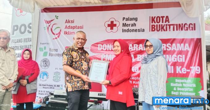 Stok Darah Unit Donor Darah Syahrial Leman PMI Kota Bukittinggi 10 Oktober 2024