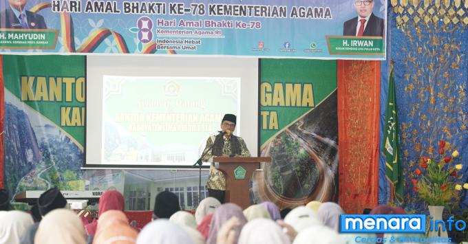 TASYAKURAN HAB KE-78: Bupati Safaruddin Sampaikan Harapan Pembangunan Madrasah di Ibukota...