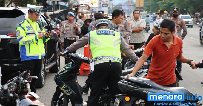 Tertibkan Penggunaan Knalpot "Brong", Puluhan Kendaraan Diamankan di Mapolres Payakumbuh