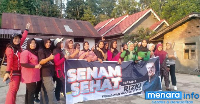 Warga Jorong Pabatuangan Taeh bukik Antusias Ikuti Senam Sehat Bersama Sahabat RKN