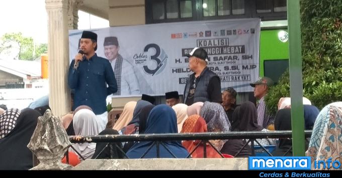 Cawako Erman Safar sosialisasi dengan warga Kelurahan...