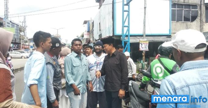 Wawako Heldo Aura blusukan ke Jalan Diponegoro  Pasar Aur kuning.