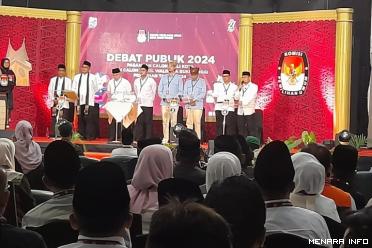 Empat pason Walikota Bukittinggi ikuti Debat publik yang...