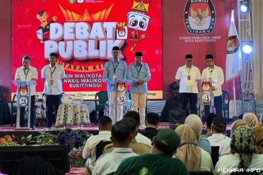 Debat terbuka paslon Pilkada serentak Bukittinggi 2024...