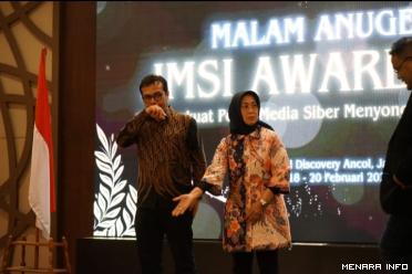 Malam anugerah JMSI Award dihadiri oleh, Ketua Dewan Pers,...