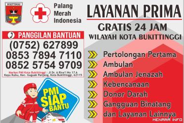 Layanan PMI Kota Bukittinggi 24 Jam