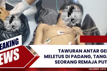 Tawuran Antar Geng Meletus di Padang, Tangan Seorang Remaja...