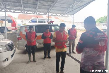 Foto : Apel serah terima piket Relawan PMI Kota Bukittinggi