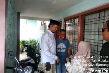 Cawako Erman Safar, blusukan di kelurahan Bukik Cangang...