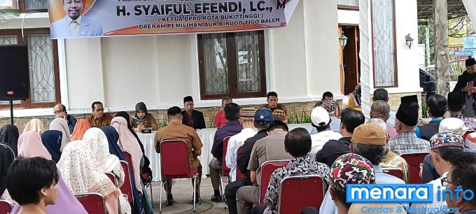 Reses anggota DPRD, Syaiful Efendi di Rumah dinas Bukittinggi