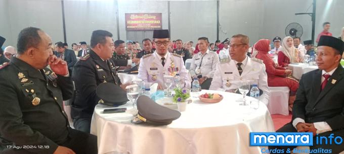 Walikota Bukittinggi Erman Safar, Wakil Walikota Marfendi, Kalapas Herdianto, saat Penyerahan Surat Keputusan Remisi Tahun 2024 di Lapas Kelas II A Bukittinggi