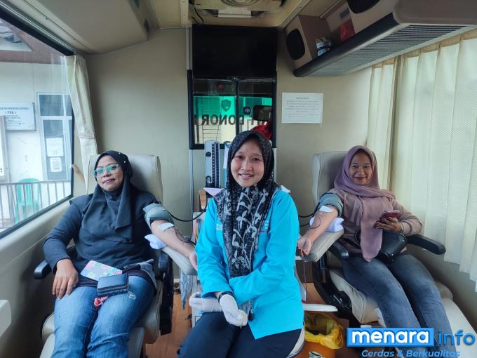 Donor darah di Kelurahan Campago Ipuah, Kamis (17/10/2024)