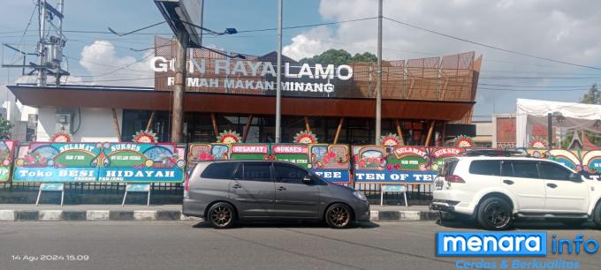 Rumah Makan Gon Raya Lamo Sudirman, grand opening, Rabu (14/8/2024)